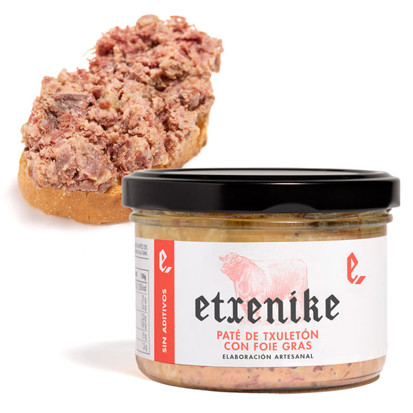 Paté de txuletón con foie gras 180g