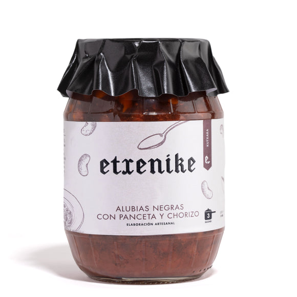 ALUBIA NEGRA CON CHORIZO Y PANCETA 950gr