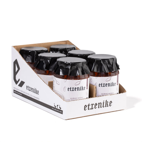 CAJA DE ALUBIA NEGRA CON CHORIZO Y PANCETA