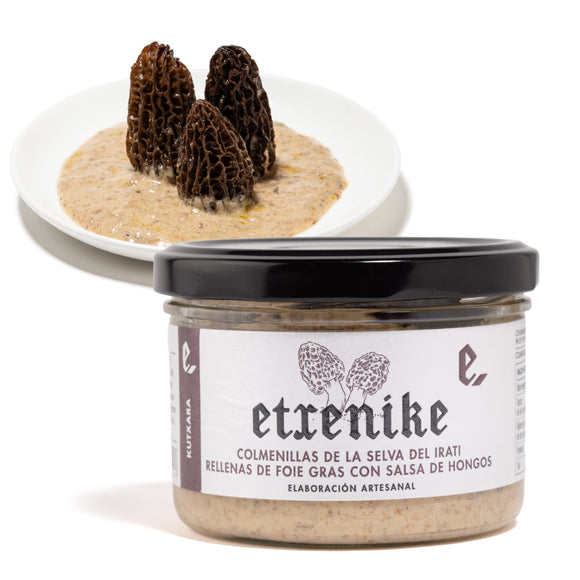 COLMENILLAS DE IRATI RELLENAS DE FOIE GRAS